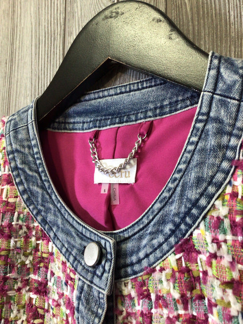 Ecru Tweed Jacket Size Small